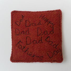 Dad’s Own Coaster, Father’s Day Gift, Graffiti, fabric coaster