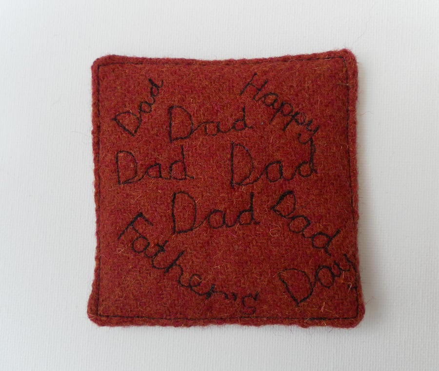 Dad’s Own Coaster, Father’s Day Gift, Graffiti, fabric coaster