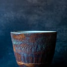 Japanese style cup with rock texture