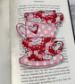 Bookmark, tea cup stack bookmark - Image 2