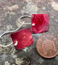 Red Square Dangle Earrings - Image 8