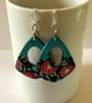 Geometric wood earrings - Image 3