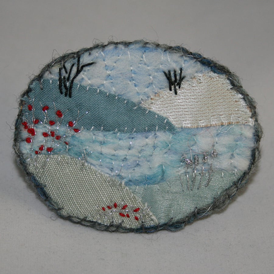 Icy  Lake - Brooch