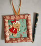Dancing Gingerbread Girl in Frame Christmas Card with hanging loop - Image 10