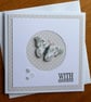 With Sympathy Card - Butterfly In Circle Aperture
