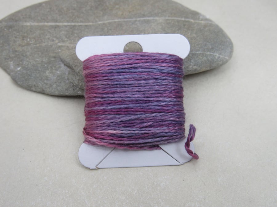 15m Natural Dye Indigo Cochineal Purple Pure Silk Embroidery Thread