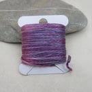 15m Natural Dye Indigo Cochineal Purple Pure Silk Embroidery Thread
