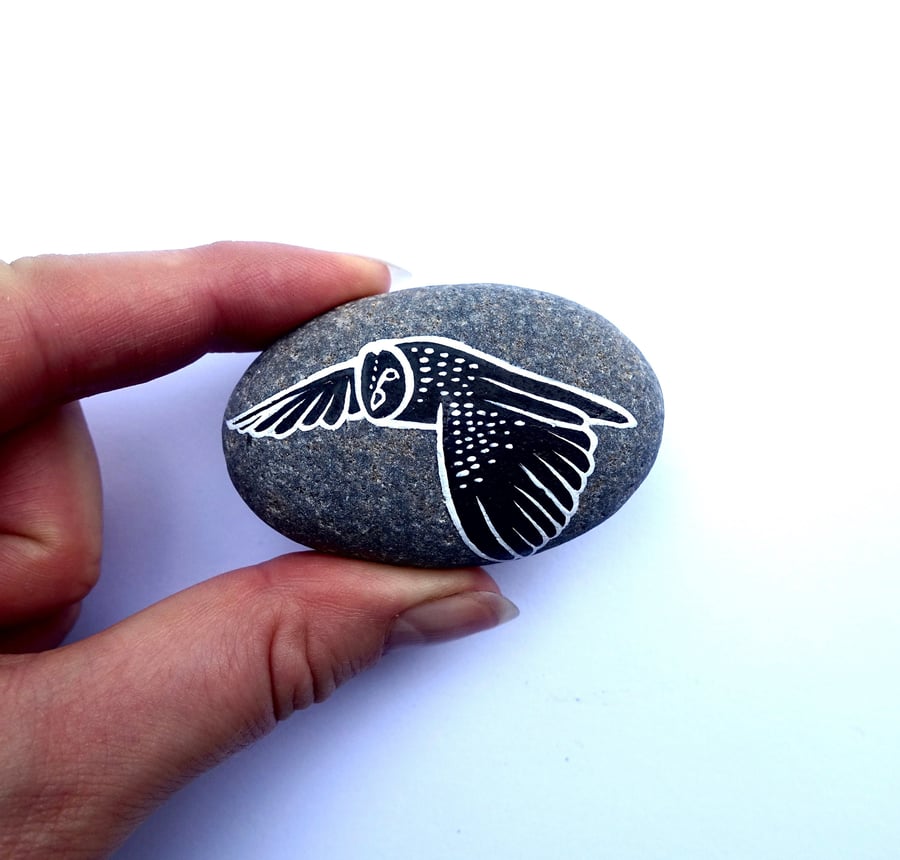 Black Owl Spirit Stone - MADE TO ORDER