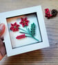 ‘Pretty In Red’ Paper Flower Frame
