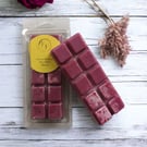 Velvet Rose & Oud Scented Wax Melt Snap Bar - Hand Poured Coconut and Rapeseed W