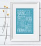 Shipping Forecast any colour, bespoke typographic print - Image 2