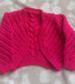 Hand Knitted Vibrant Baby Bolero A Likely Yarn  - Image 3