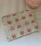 Zipped Purses, Pouch, Small Cosmetic Bag, Accessory Purse, Floral