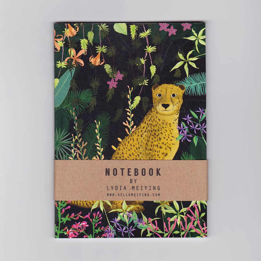 A6 Mini Notebook - Jungle Cheetah