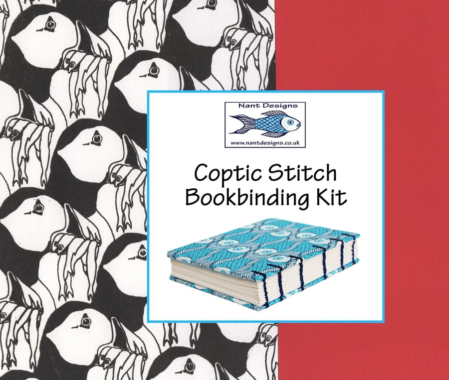 Bookbinding craft kit for coptic binding with p... Folksy