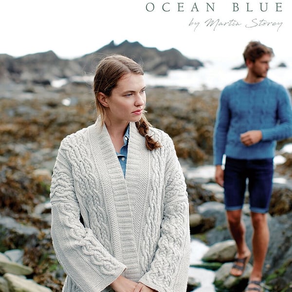Rowan 'Ocean Blue' Knitting Pattern Book by Martin Storey