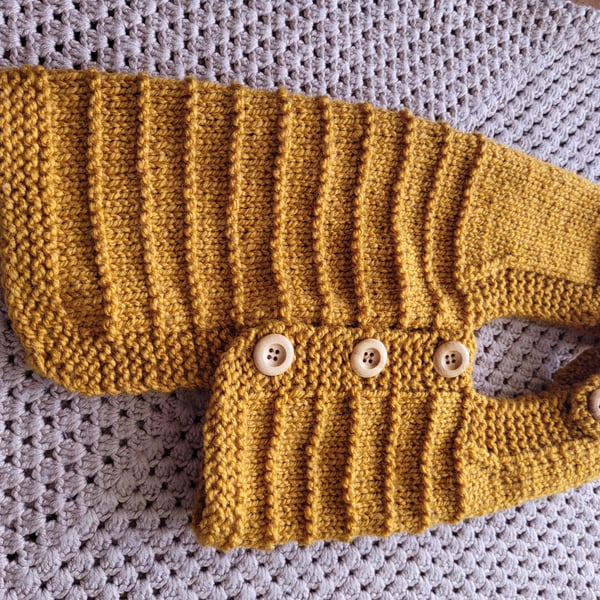  Dungarees style,  dog coat. Hand knitted  