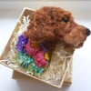 Needle Felted Labradoodle Cockapoo Brooch
