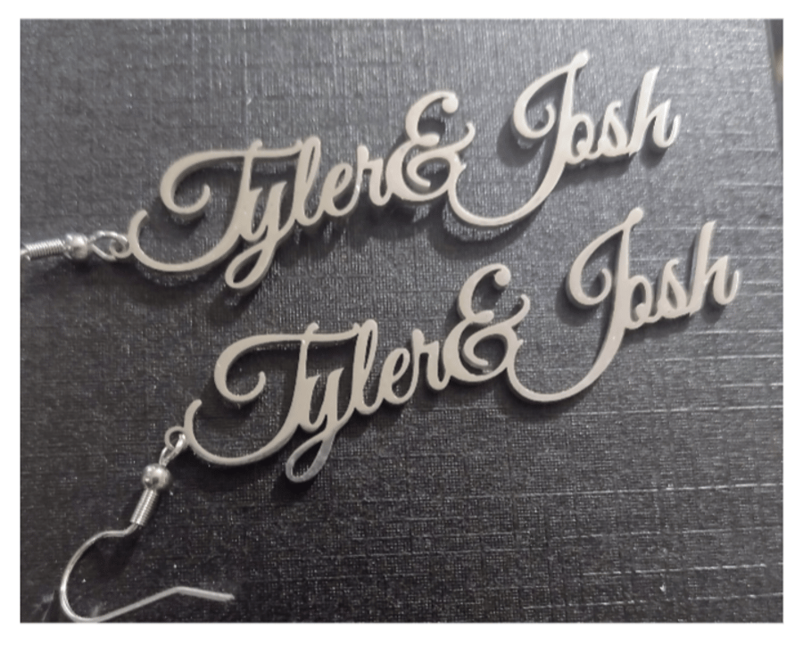 Lazer Cut Tyler & Josh Twenty one pilots earrings
