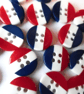 20 x 12mm  STRIPED Resin Red, White and Blue  Patriotic Buttons - Image 2