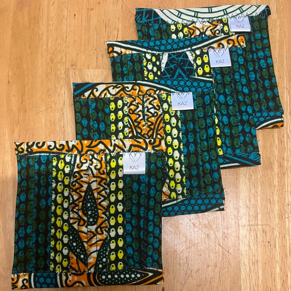 Jelly Roll Coasters - African Print