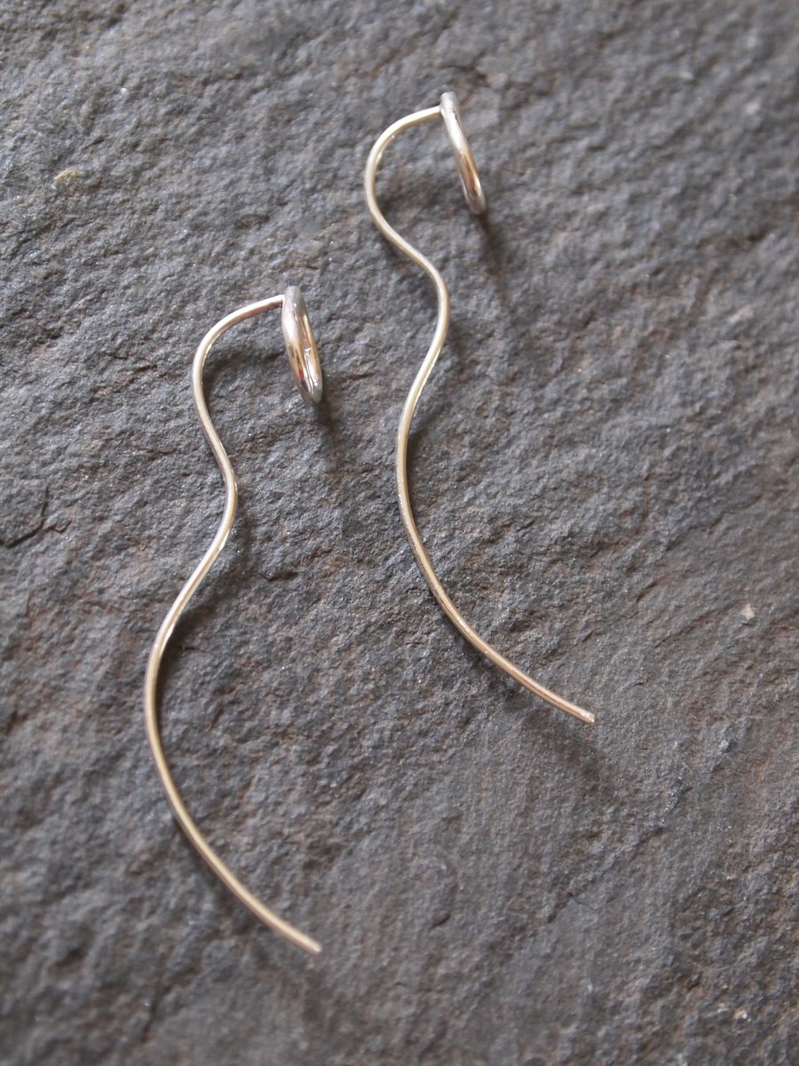 Silver Earrings.