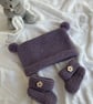 Hand Knitted Complete Baby Girl's "Coming Home" Matinee Set (newborn) - Image 5