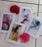 Abstract Flower Colourful Alcohol Ink Card Pack, Floral Greeting Cards