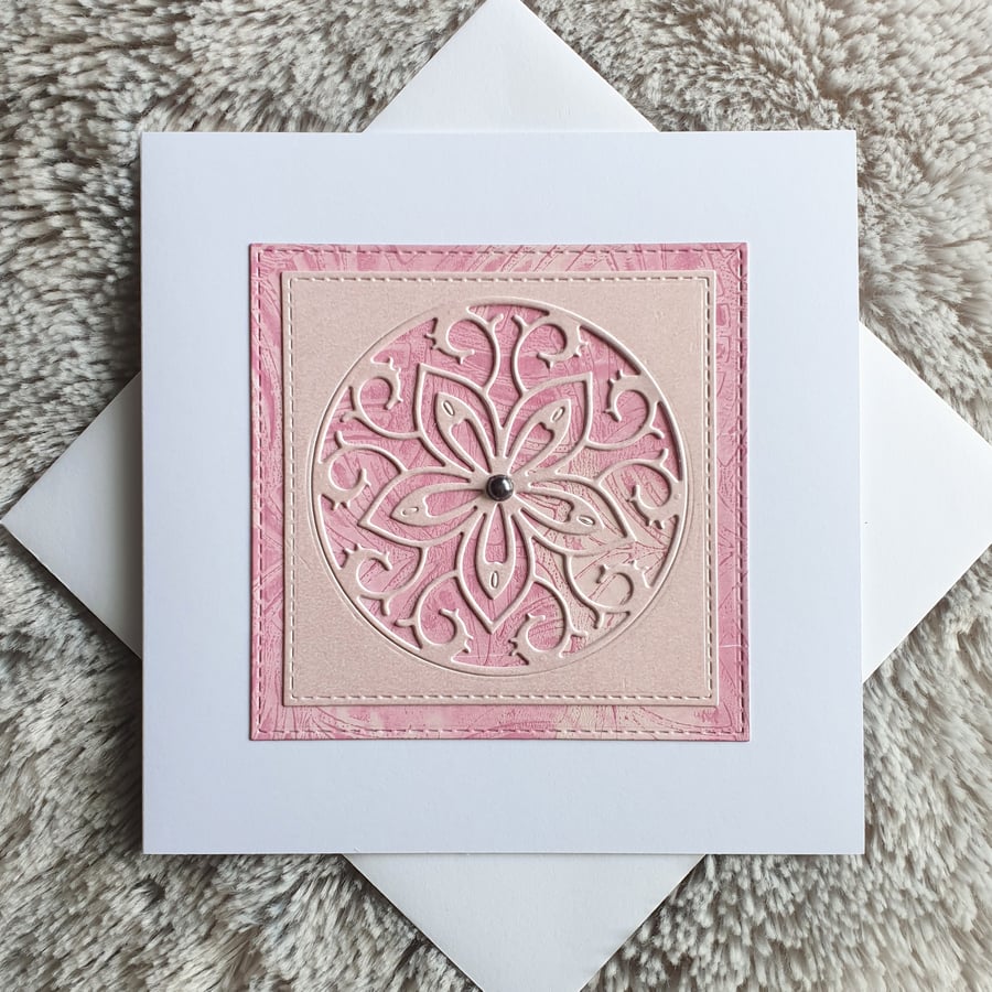 Sale- Blank Card- Pink