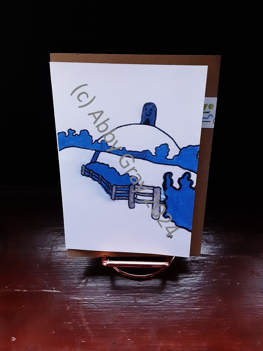 Glastonbury Tor Christmas Card (Single)