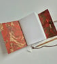 Red Leather Marble Notebook, Journal or sketchbook, A6 Summer Seconds - Image 4