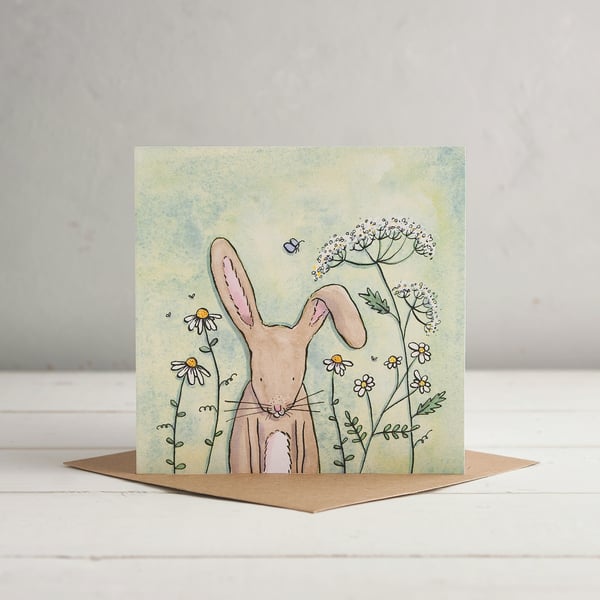 Hare Greetings card