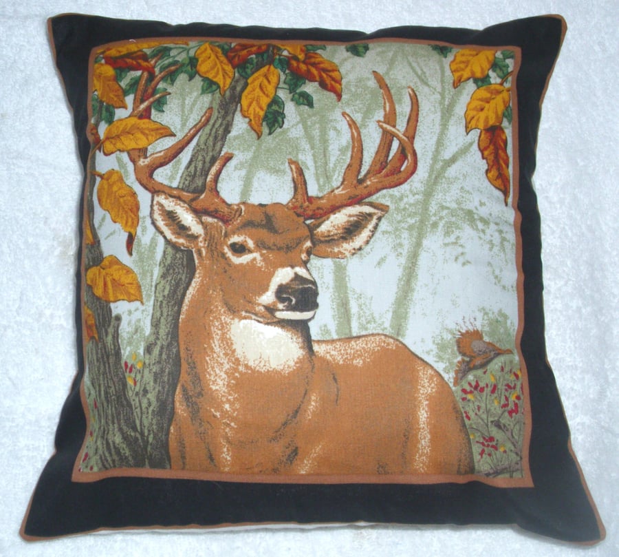 A Stag facing front right cushion 