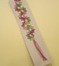 Green and Pink Tatted Bookmark