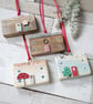Set of 4 Wooden House Hanging Decorations Seasons 