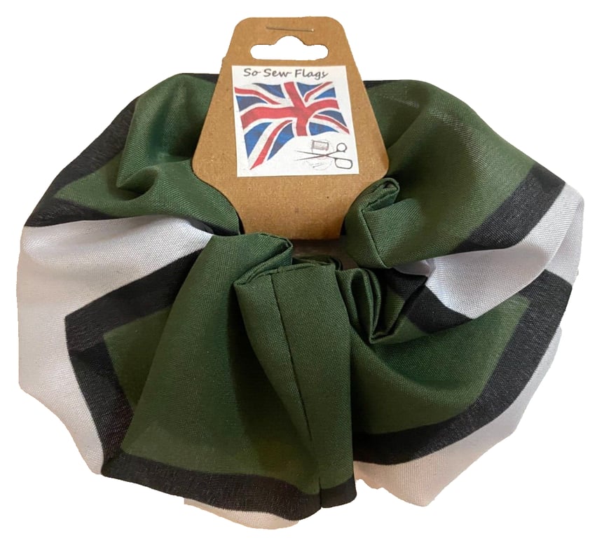 Devon Devonshire Flag Hair Scrunchie Scrunchies Accessory Band Elastic