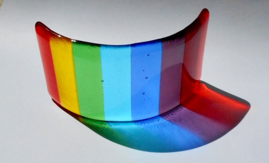 Fused Glass Rainbow
