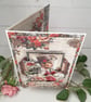 Handmade Vintage Masculine Greeting Card - Best Wishes (46) C6 Size. - Image 4