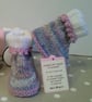 Baby Girl's Booties  3-6 months size - Image 3