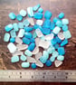 Tumbled Frosted Glass - Mixed Sizes - Various Amounts - Light Blue Sea Glass - Image 4