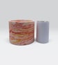 Large Plant Pot - Sunrise Marbled Red Orange and Yellow Planter - Image 2