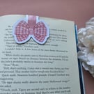 Gingham Bow Magnetic Bookmark Bookish Gift Cute Bookmark