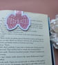 Gingham Bow Magnetic Bookmark Bookish Gift Cute Bookmark
