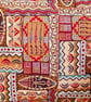 Scatter Cushion with Pad: Tapestry Africa design Gold reverse 17"(43cm) - Image 5