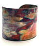 Etched Copper Cuff Bracelet - Raven design - large - Image 2