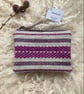 Mini Pouch - Damson. Handwoven in Wales - Image 1
