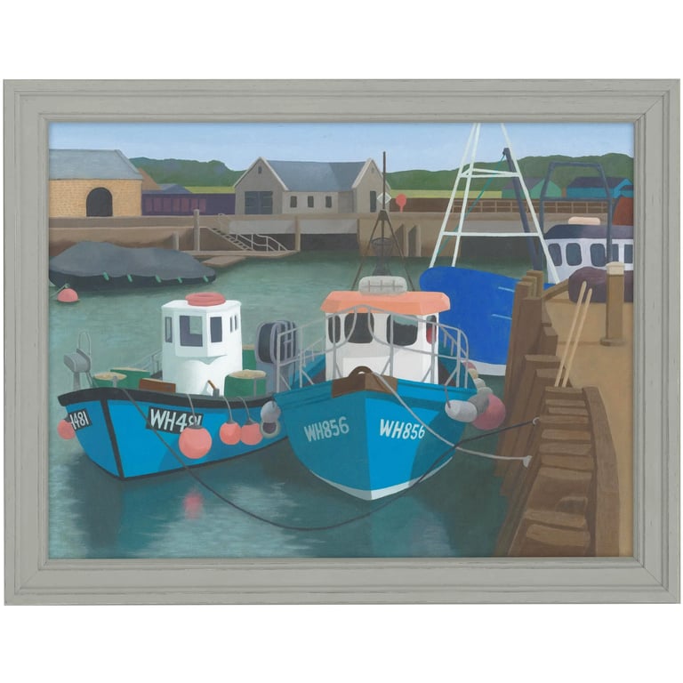 West Bay Harbour (Original Painting, 12x16")