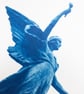 A4 Handmade Cyanotype Print - 'Winged Figurine Of Peace' - Image 2