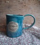 ceramic coffee mug no 17 ars hole turquoise - Image 2