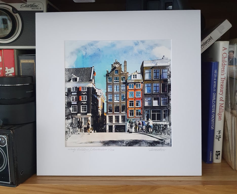  Wonky Buildings, Amsterdam Fine Art Archival print Limited Edition of 250 
